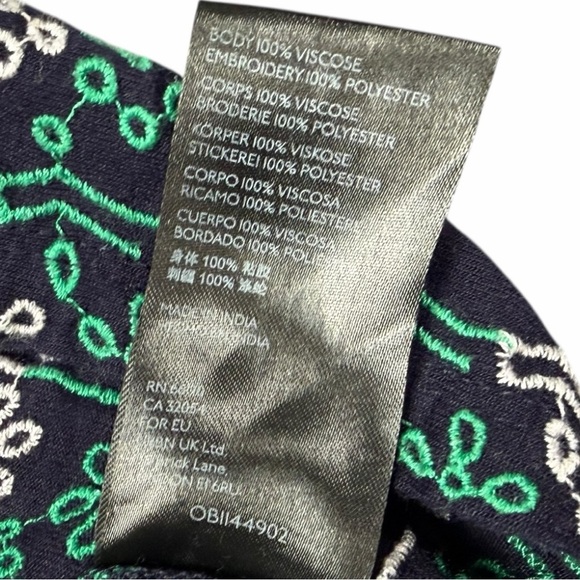 Anthropologie Maeve Women's Sleeveless Cammie Embroidered Peplum Top In Size S - Picture 6 of 9